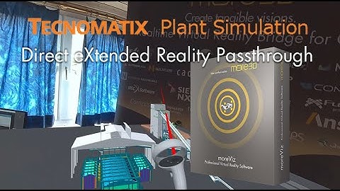 Tecnomatix Plant Simulation in Passthrough XR on Meta Quest3 with the moreViz Virtual Reality Bridge