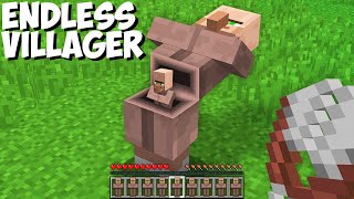 How many VILLAGERS inside this ENDLESS VILLAGER MOB in Minecraft ! MAGIC VILLAGER !