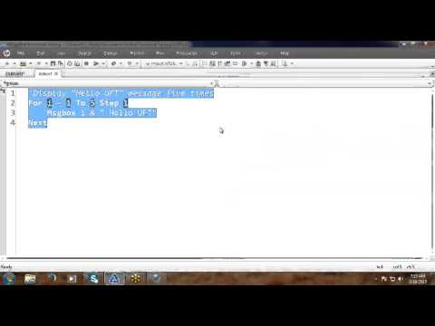 UFT Tutorial 25: VBScript Conditional Statements Part 2 and Loop Statements