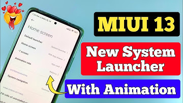 MIUI 13 New System Launcher | With Animation Rate | Smooth Experience