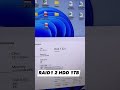 RAID1 2 Ổ CỨNG 1TB ĐỂ AN TOÀN DATA HƠN ❤️ #hoangchuongws #raid1_hdd