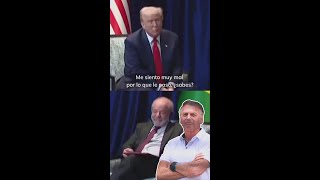 Bolsonaro se cuela en la primera reunión entre Trump y Lula #shorts