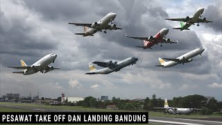 Pesawat Take Off dan Landing Bandung | Citilink, Super Air Jet, Airasia  Hercules | Bandara Husein S