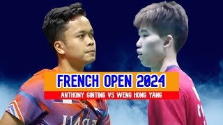 ANTHONY GINTING VS WENG HONG YANG [BADMINTON FRENCH OPEN 2024]