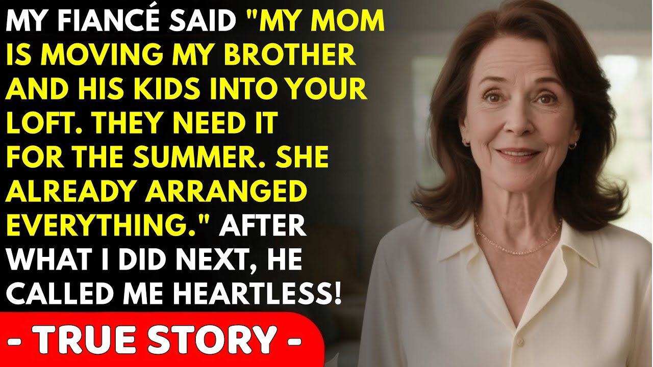 My fiancé said, "My mom is moving my brother into your loft for the summer, she already decided"