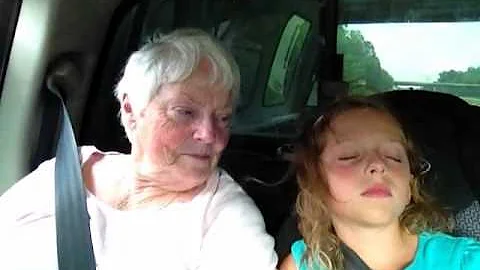 Grandma and Rebecca going to Rebecca's Birthday Di...