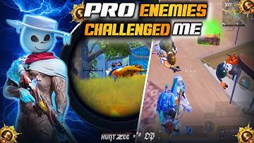Pro Enemies Challenged HUNTZEE OP ‼️ Solo vs Squad in Conqueror Lobby | Intense 1v4 BGMI Gameplay