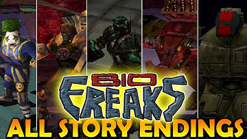 BIO Freaks All Character Endings Profiles & Story PS1 Playstation PSX