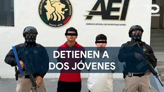 Autoridades detienen a dos jóvenes con droga en la colonia Vistas del Parque en Escobedo