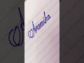 Anamika | writing cursive name | handwriting | cursive lettering |#shorts #handwriting #writing