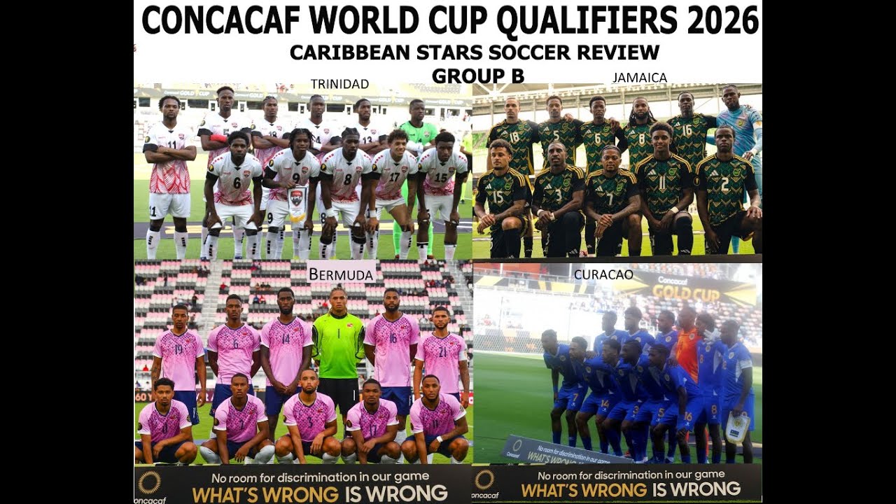 Stars Soccer Review projection of the Caribbean teams in Group B @ CONCACAF 2026 World Cup Qualifier