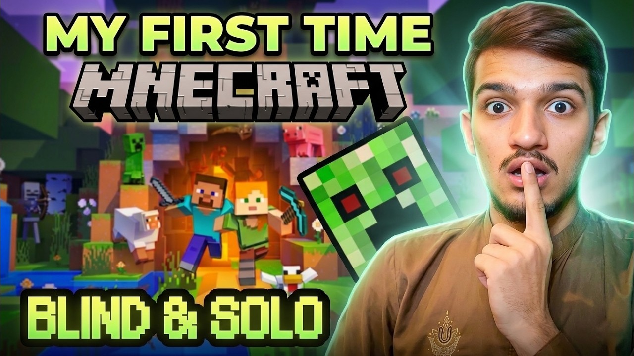 I Played Minecraft for First Time (Completely Blind) - YouTube