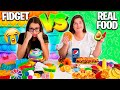 Fidget Toy VS Real Food Challenge! Part 2! 🥳 Mrs. Bench + FamilyFun5