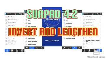 Invert and Lengthen on eSurvey Surpad 4.2