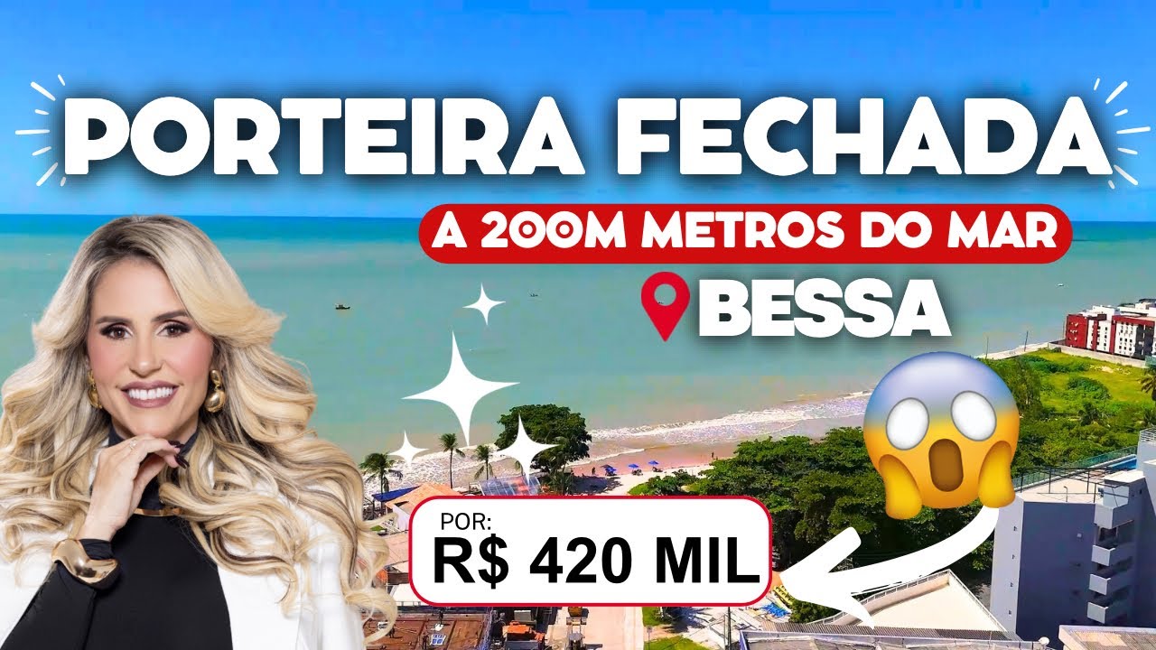 Apartamento PORTEIRA FECHADA - Todo projetado e mobiliado - a 200m do mar por R$ 420 MIL CÓD.1409