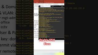 Enable SSH on Cisco