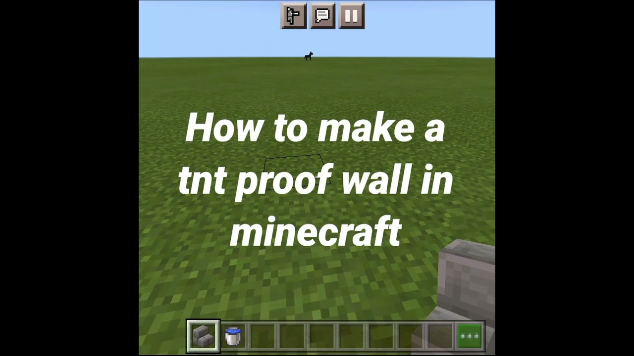 How to make tnt proof wall in minecraft | Ghaint Crew