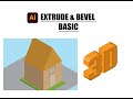 EXTRUDE BASIC CLASS-9|#Illustrator#Tutorial#ExtrudeAndBevel #3D#GraphicDesign#LearnIllustrator
