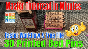 My Tinkercad Comgrow Laser Honeycomb Bed Pin Faster Workflow