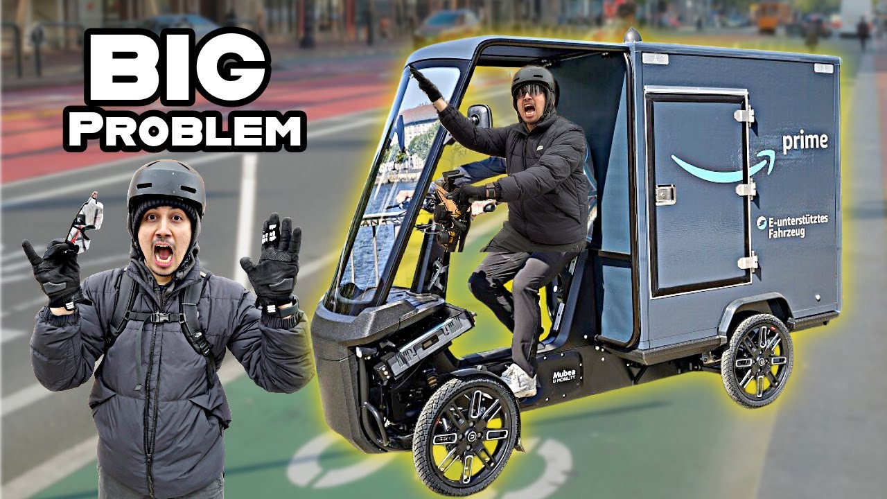 I Rode an Amazon Cargo Bike in NYC — Drivers Went CRAZY! - YouTube