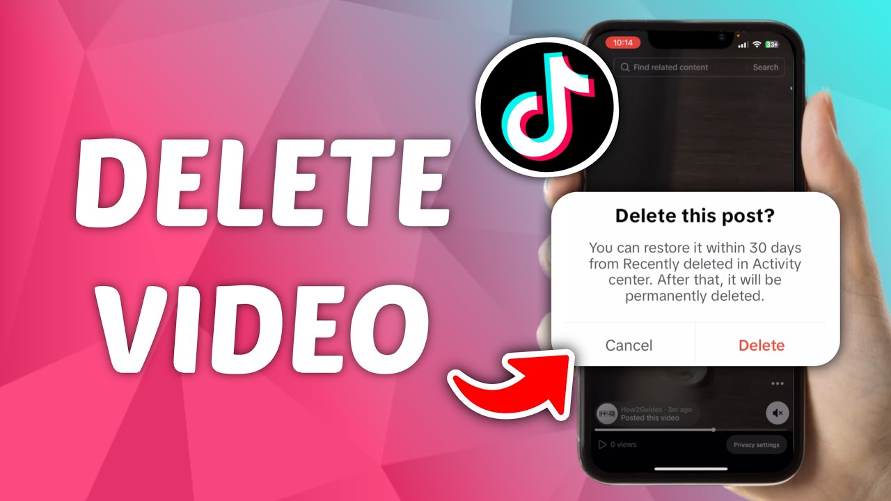 how-to-delete-a-video-on-tiktok-youtube
