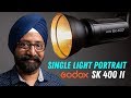 Single Light Portrait | Godox SK400 II Review