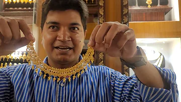 সোনার হালকা সলিড নেকলেস |Gold necklace jewellery