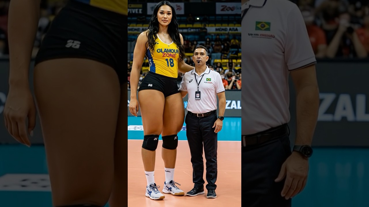 World's tallest female volleyball player in 🇺🇸