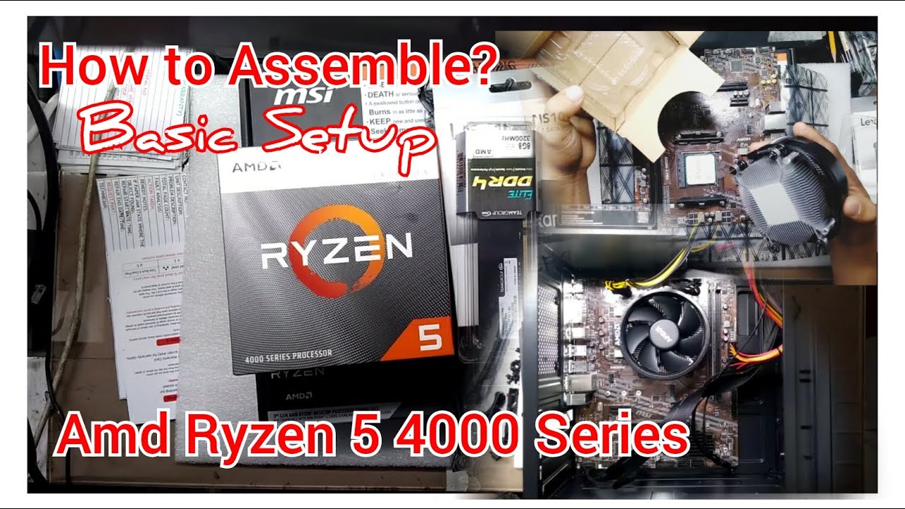 AMD RYZEN 5 4000 Series / Simple and Basic Setup - YouTube
