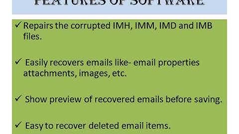 Incredimail Recovery Tool