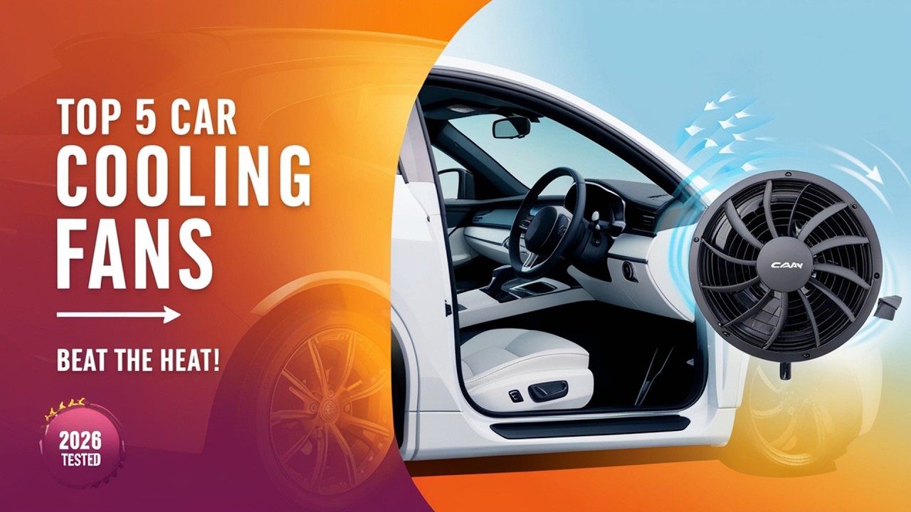 Best Car Cooling Fans 2026 🔥 Top 5 Powerful Fans for Hot Summers - YouTube