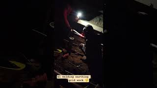 Gi welding earthing grid work 😯‼️# #video #automobile #electricalindia #welding #industrialelectrici