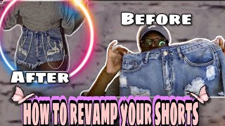 How to Upcycle/Revamp Your Jeans/Shorts DIY ✨ *Gorgeous* | It'z Me Mimi