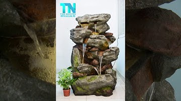 Thác nước phong thủy tiểu cảnh sân vườn TN03-005 | Tâm Nguyên