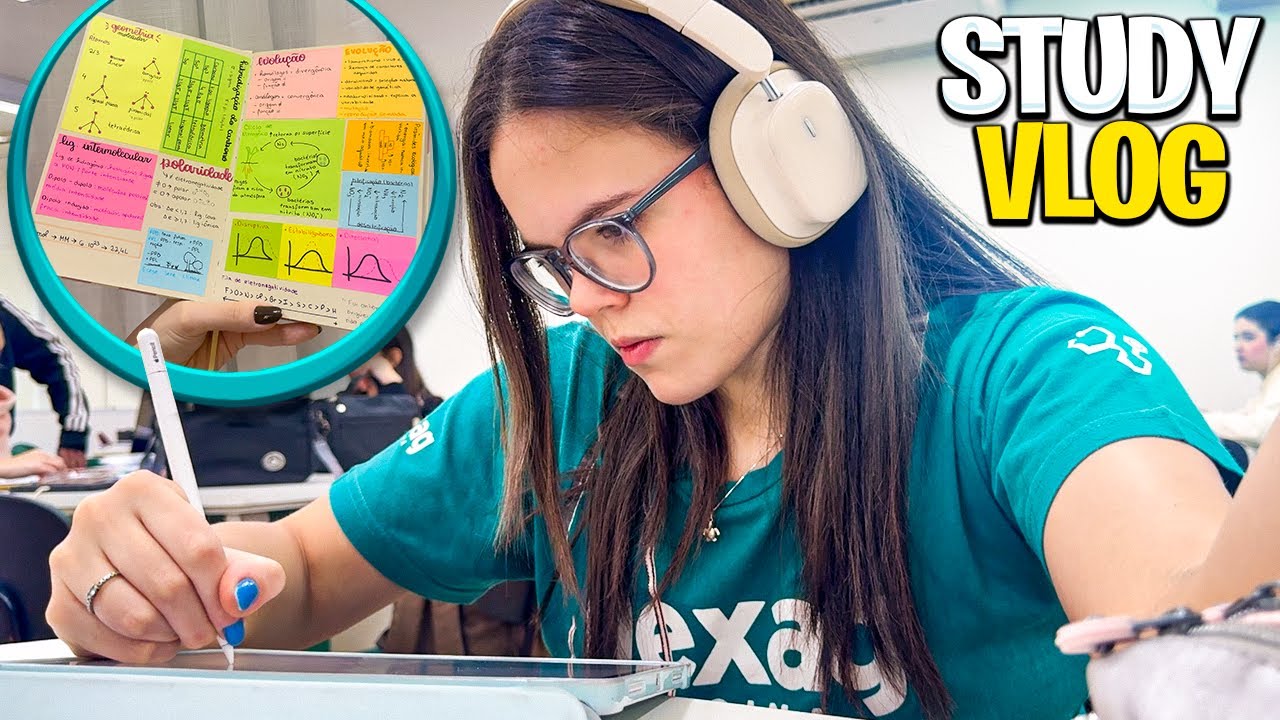 MINHA ROTINA DE ESTUDOS 100% real - STUDY VLOG
