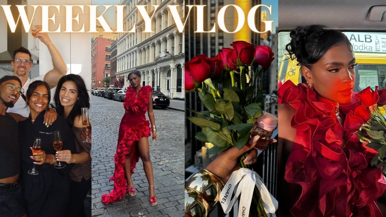 WEEKLY VLOG ♡ (I threw a launch party and my friends got too lit LMAO - turning up for ROSE ERA!!)