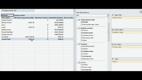 Members Power BI Cubes SSAS in Dynamics AX Demo creation