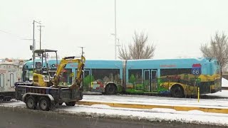 Winter storm brings snow to the Albuquerque metro