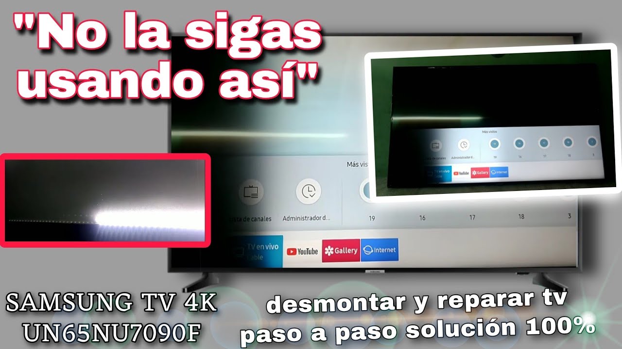 reparar TV Samsung (cambio de led edge) - YouTube