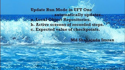 Update Run Mode in OpenText UFT One || HP QTP || MF UFT || VB Scripting