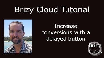 Brizy Cloud Tutorial - Create a delayed button on Brizy Cloud