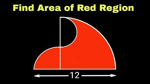 Find Area of Red Shaded Region | Geometry Olympiad Problems