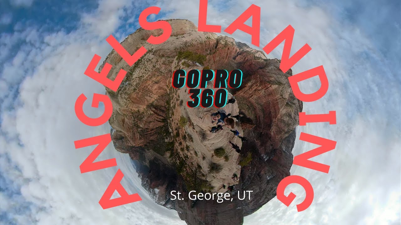 Extreme ANGELS LANDING 360° GoPro footage!!