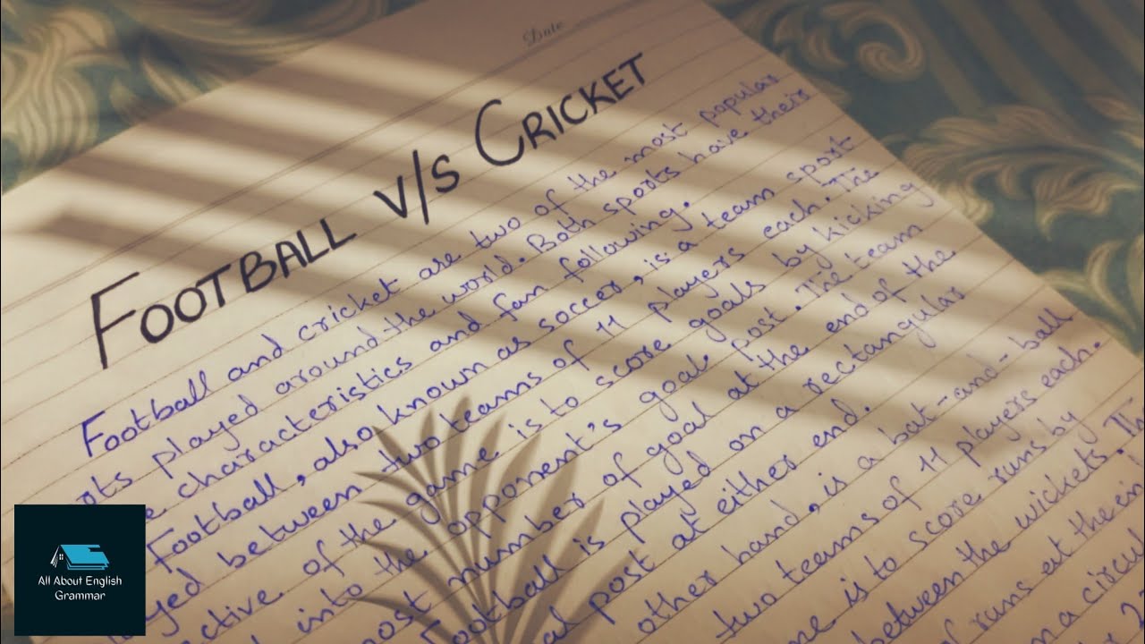 essay on football vs cricket for class 11