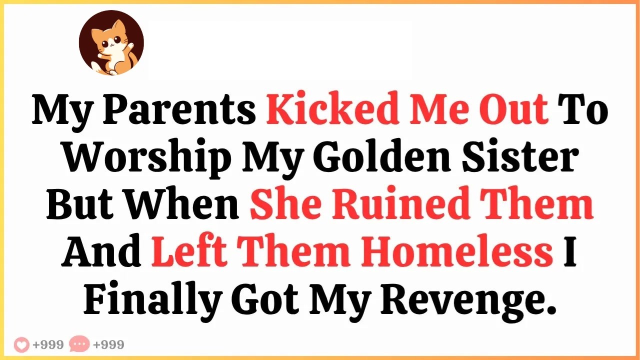 My Parents Kicked Me Out To Worship My Golden Sister, But When She Ruined Them And Left Them...