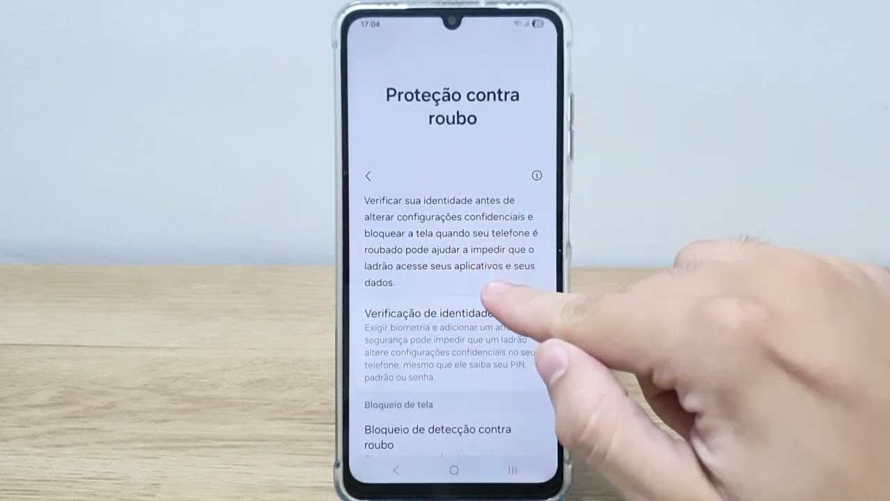 Galaxy A13 - Como ativar a proteção contra roubo