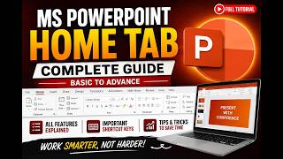 MS PowerPoint Home Tab Complete Tutorial | Basic to Advanced | All Features   Shortcut Keys (2026)
