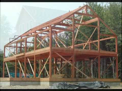 post and beam slide show - yankee barn homes - timber