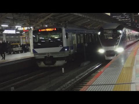 JR東京駅から、常磐線特急ひたち18号品川行きE657系18MK13と普通品川行きE531系1226M+E531系K466が発車！特急サフィール踊り子2号東京行きE261系3002MRS2が到着！