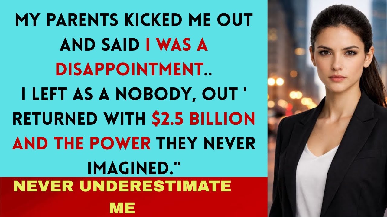 My parents Kicked Me Out at 20 and Told Me Never to Return- So I Came Back with $2.5billion